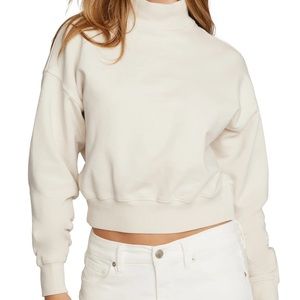 Good American Mock Neck Sweatshirt (NWT)